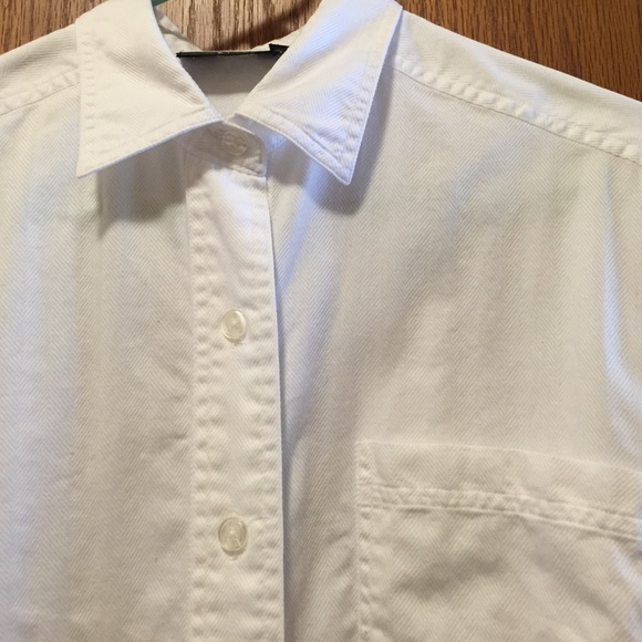 Vintage Pasta Long Sleeved Oversized White Blouse - Picture 2 of 4